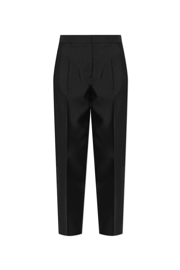 【送料&関税込】Jil Sander Creased Pants Black Creased Trousers by Jil Sander on Sale